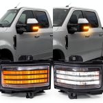 HTZCMOTO LED Side Mirror Turn Signal Lights F150 F250-0