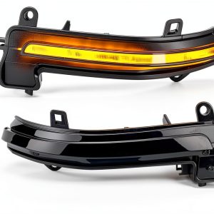 KanSmart LED Turn Signal Mirror Black Smoke Waterproof BMW-0