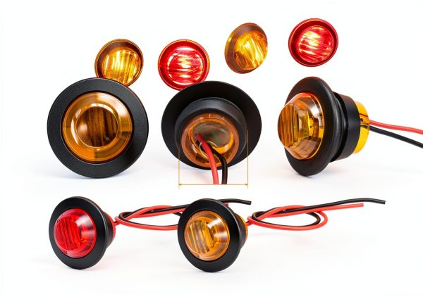 Tallew LED Side Marker Light Waterproof Black 12V-1