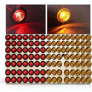 Tallew LED Side Marker Light Waterproof Black 12V-0