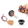 Tallew LED Side Marker Light Waterproof Black 12V-2
