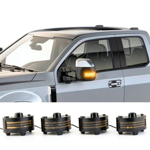 HTZCMOTO LED Side Mirror Turn Signal Lights F150 F250-3