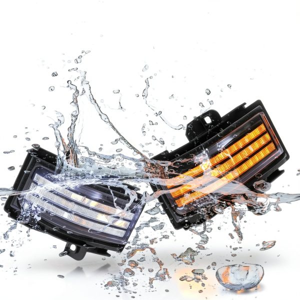 HTZCMOTO LED Side Mirror Turn Signal Lights F150 F250-5