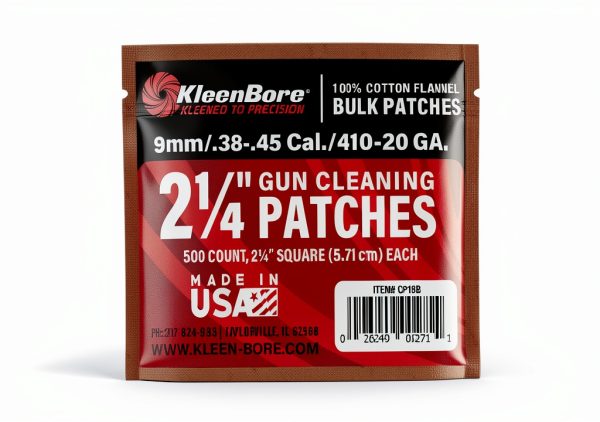 Cleaning Patches KleenBore Gun Cloth Cotton White-1