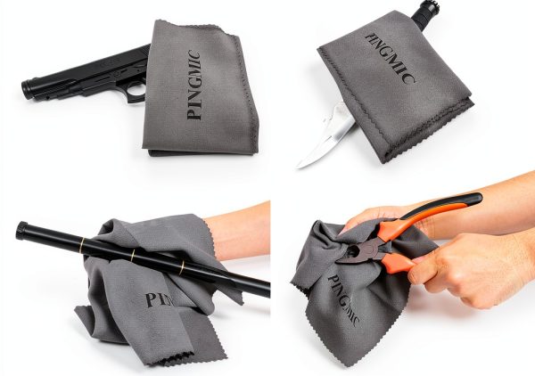 Rondure Silicone Gun Cleaning Cloth 12x12 Inch 5 Pack Pre‑Treated-6