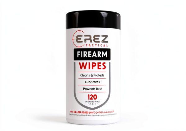 Erez Tactical Gun Cleaning Wipes 120 Count Pack of 2 White Polyester-3