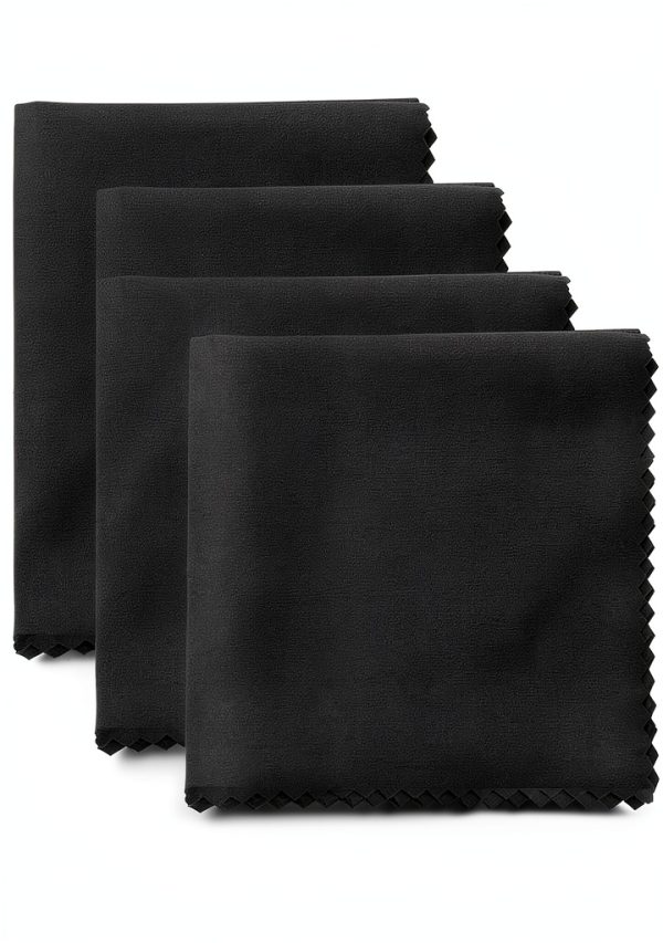 Miaozhun Microsuede Gun Cleaning Cloth 12x12 Inch Pack of 4 Gray-0