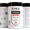 Erez Tactical Gun Cleaning Wipes 120 Count Pack of 2 White Polyester-6