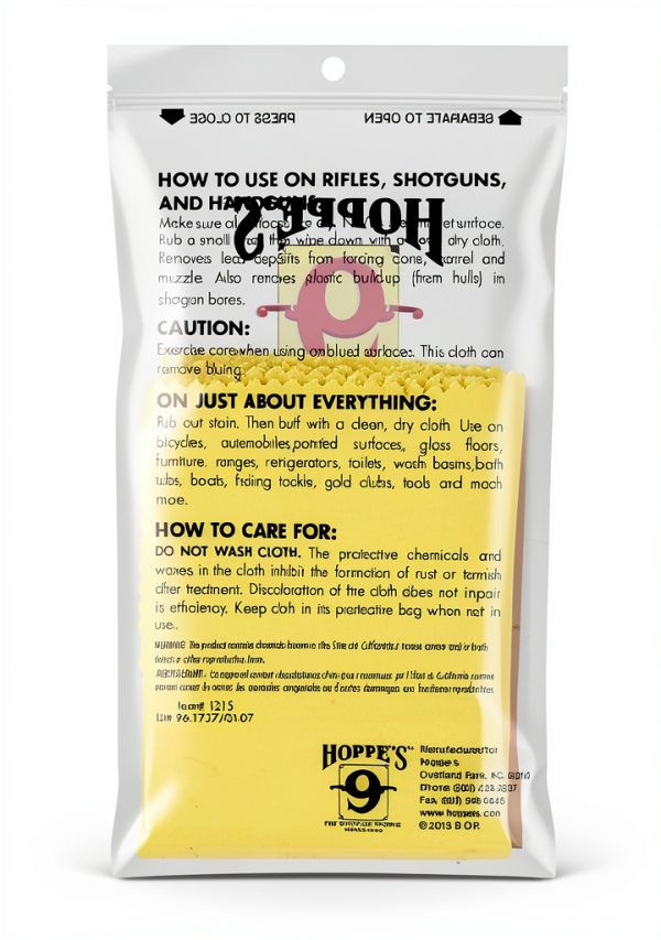 Hoppe's No. 9 Rust & Lead Remover Cloth Pre‑treated Multi‑Purpose-1