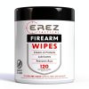 Erez Tactical Gun Cleaning Wipes 120 Count Pack of 2 White Polyester-0