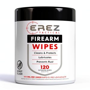 Erez Tactical Gun Cleaning Wipes 120 Count Pack of 2 White Polyester-0