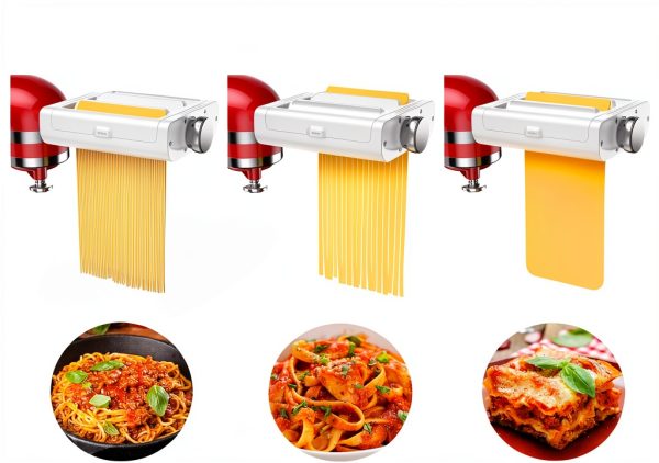 Pasta Maker Attachment RETHONE 3-in-1 for KitchenAid Stand Mixer-4
