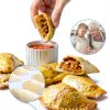 Dumpling Maker,Empanada Maker Press,Tortilla Folder,Tortilla Crimper,Pasta Making Tools,Extra Large-5
