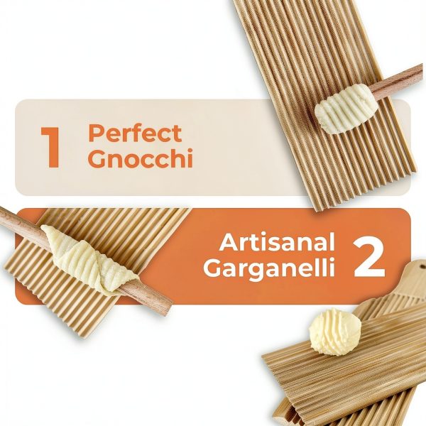 KneadEat Gnocchi Board Set Roller for Gnocchi Cavatelli Garganelli-4