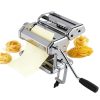 Pasta Maker Machine Jansfuren Manual 9-Setting Aluminum Roller-6