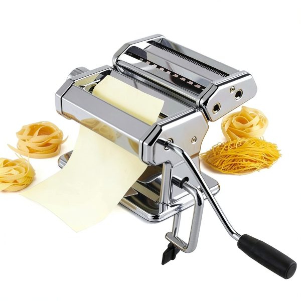 Pasta Maker Machine Jansfuren Manual 9-Setting Aluminum Roller-6