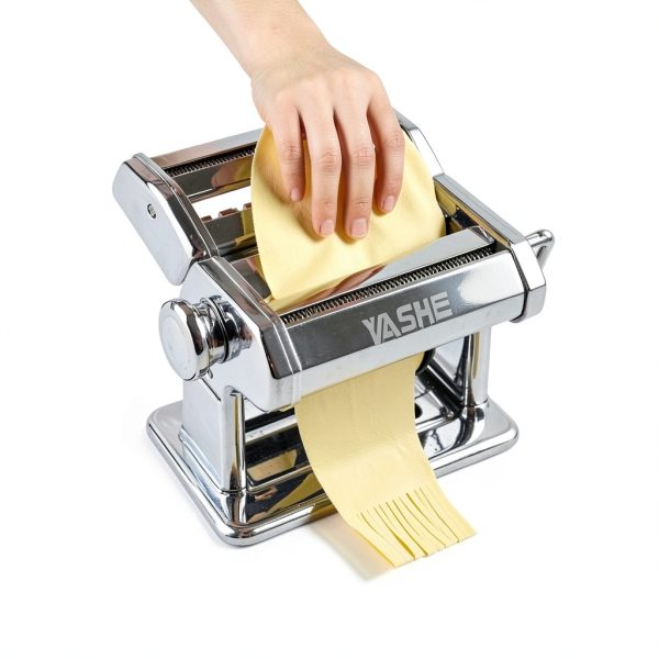 2-in-1 Pasta Maker with Cleaning Kit, Adjustable Thickness Settings Pasta Maker Machine with Pasta Roller and Cutter, Dual Width Noodle Maker for Pasta, Spaghetti, Fettuccine, Lasagna-1