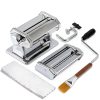 2-in-1 Pasta Maker with Cleaning Kit, Adjustable Thickness Settings Pasta Maker Machine with Pasta Roller and Cutter, Dual Width Noodle Maker for Pasta, Spaghetti, Fettuccine, Lasagna-6