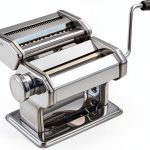 Pasta Maker Machine Jansfuren Manual 9-Setting Aluminum Roller-0