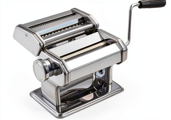 Pasta Maker Machine Jansfuren Manual 9-Setting Aluminum Roller-0