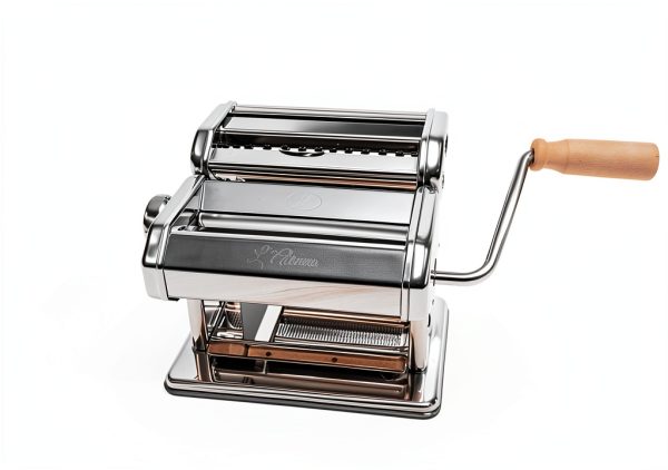 PastaVirtuoso LAlunno Manual Silver Pasta Maker with 7 Settings-6