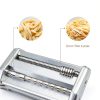 Pasta Maker AceChef 7‑Setting Stainless Steel Roller & Cutter Silver-2