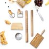 Pasta Making Tools Kit WodGod 10-Piece Set Rolling Pin Dumpling Maker-5