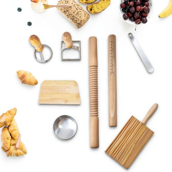 Pasta Making Tools Kit WodGod 10-Piece Set Rolling Pin Dumpling Maker-5