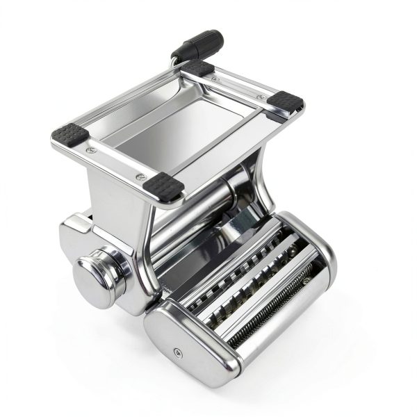 Pasta Maker AceChef 7‑Setting Stainless Steel Roller & Cutter Silver-4