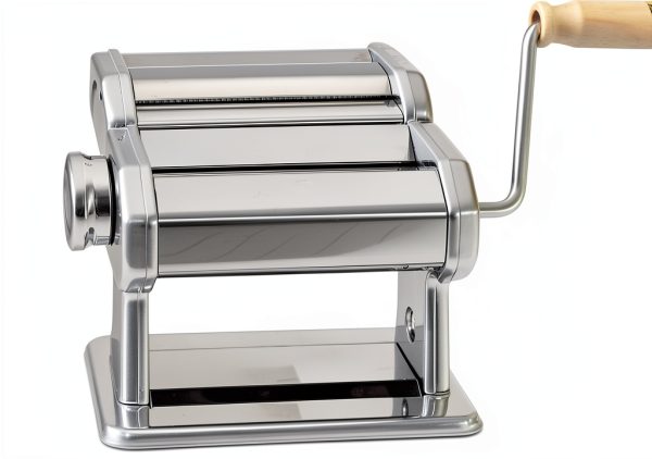 PastaVirtuoso LAlunno Manual Silver Pasta Maker with 7 Settings-5