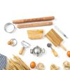 Pasta Making Tools Kit WodGod 10-Piece Set Rolling Pin Dumpling Maker-4