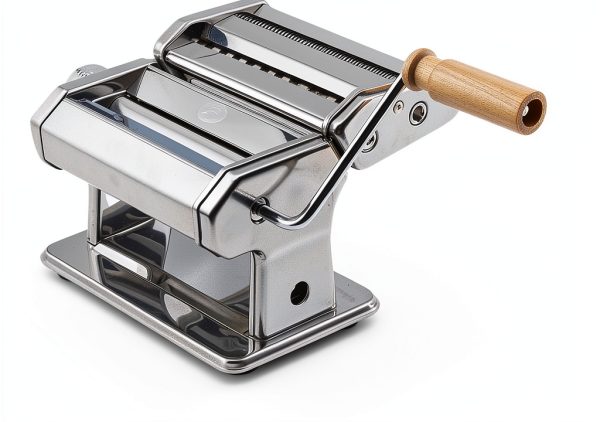 PastaVirtuoso LAlunno Manual Silver Pasta Maker with 7 Settings-8